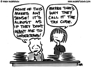 Powwow, LLC explains tax talk.